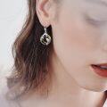 wholesale S925 Sterling Silver Crystal Dolphin Earrings for Ocean Sea Animal Lover Women-0-5