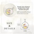 wholesale 925 Sterling Silver Dinosaur Pendant Necklace Wholesale With Gold Plated Details-0-4