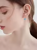 TOUPOP Sterling Silver Butterfly Earrings S925-0-1