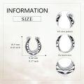 wholesale 925 Sterling Silver Horseshoe Stud Earrings Lucky Charm  for Her-0-3