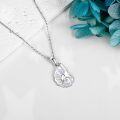 wholesale 925 Sterling Silver Mother of Pearl Seashell Pendant Necklace for Women -0-4