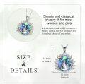 wholesale 925 Sterling Silver Abalone Shell Virgin Mary Dove Pendant Necklace-0-2