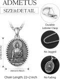 wholesale 925 Sterling Silver Buddha Pendant Necklace  - Meditation Zen Spiritual Jewelry for Men Women Gift-0-1