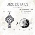wholesale 925 Sterling Silver Celtic Knot Cross Pendant Necklaces for Men & Women-0-2