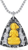 wholesale Buddha Necklace For Men Women 925 Sterling Silver/14k Gold Plated Buddhist Necklace Chinese Lucky Talisman Amulet Protection Gifts For Christmas -0-0