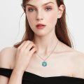 wholesale 925 Sterling Silver Turquoise Tree of Life Pendant Necklace-0-5