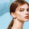 wholesale 925 Sterling Silver Leaf Moonstone Drop Earrings For Women-0-1