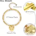 wholesale Gold 925 Sterling Silver Heart Photo Locket Charm Bracelet Wholesale for Women-0-7