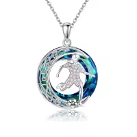 wholesale 925 Sterling Silver Soccer Player Pendant Necklace Sporty s for Women-Soccer