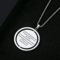 wholesale 925 Sterling Silver Oxidized Saint Michael Archangel Rotating Medal Pendant Necklace-0-2