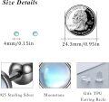 wholesale 925 Sterling Silver Moonstone Tragus Earrings Cartilage Screw Back Helix Piercing Hypoallergenic Jewelry for Women-0-8