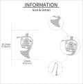wholesale 925 Sterling Silver French Horn Shape Crystal Drop Earrings Music Lover Gifts for Her-0-4