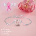 wholesale 925 Sterling Silver Heart-Shaped Pink Crystal Bracelet for Women Girls Cute Charm s Christmas Birthday Present-0-5