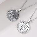 wholesale 925 Sterling Silver Saint Christopher Protection Medal Necklace with Chain for Men & Women-0-1
