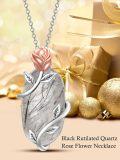 wholesale Sterling Silver Gemstone Dainty Pendant Necklace for Women Mom Gift-0-23