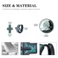 wholesale 925 Sterling Silver Cross Turquoise Stone Hoop Earrings Punk Gothic Jewelry for Women and Men-0-1