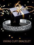 wholesale 925 Sterling Silver Braided Celtic Knot Adjustable Bangle Bracelet Gift for Men & Women-0-4