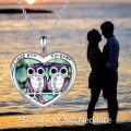 wholesale 925 Sterling Silver Owl Family Pendant Necklaces for Mom Dad Kids-0-2
