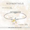 wholesale 925 Sterling Silver Dandelion Letter Initial B Charms Anklets Wholesale For Women-0-1