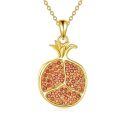 wholesale 925 Sterling Silver Pomegranate Pendant Necklace-0-0