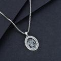 wholesale 925 Sterling Silver Saint Michael Protect Us Medal Necklace for Men/Women-0-2
