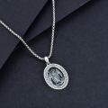 wholesale 925 Sterling Silver Saint Michael Protect Us Medal Necklace for Men/Women-0-2