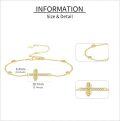wholesale 14K Gold Cross Infinity Charm Bracelet - 14K Gold  Minimalist s for Her-0-3