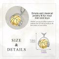 wholesale 925 Sterling Silver Basketball with Headphones Pendant Necklace - Hip Hop Sports s for Men-0-4