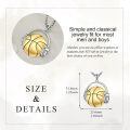 wholesale 925 Sterling Silver Basketball Headphone Pendant Necklace Wholesale For Men Women Basketball Lovers Gift-0-4