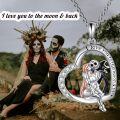 wholesale TOUPOP Sterling Silver Jack And Sally Heart Infinity Pendant I Love You Forever Skull Jewelry Birthday Gifts For Women Wife Girlfriend Daughter Gothic Jewelry Christmas Gifts For Women, Sterling -0-1