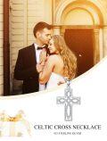 wholesale 925 Sterling Silver Infinity Cross Pendant Necklace for Women - Faith  for Mom Wife Daughter Sister-0-5