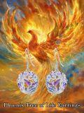 wholesale TOUPOP Phoenix Earrings 925 Sterling Silver Crystal Dangle Earrings Phoenix Rising Jewelry Women Birthday Gifts For Her -0-1
