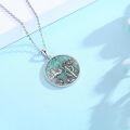 wholesale 925 Sterling Silver Turquoise & Cactus Pendant Necklace for Women Cowboy -0-2