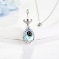 wholesale 925 Sterling Silver Sea Turtle Teardrop Urn Necklace for Ashes Memorial Jewelry Keepsake Gift-0-3