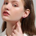 wholesale 925 Sterling Silver Skull Stud Earrings Wholesale With Red Bow-0-2