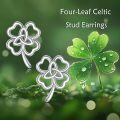 wholesale 925 Sterling Silver Celtic Knot Heart Stud Earrings Hypoallergenic for Sensitive Skin-0-1