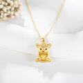 wholesale 14K Gold Pig Pendant Necklace Minimalist Fine s for Girls and Women Birthday Anniversary Valentines Mother's Day Present Ideas-0-2