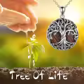 wholesale 925 Sterling Silver Abalone Shell Tree of Life Pendant Necklaces Wholesale - Irish s for Women-0-7