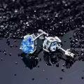 TOUPOP Sterling Silver Birthstone Teardrop Stud Earrings-0-3