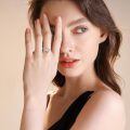 wholesale 925 Sterling Silver Open Mushroom Opal Rings Wholesale With Clear Gemstone-0-2