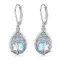wholesale 925 Sterling Silver Tree Of Life Earrings Wholesale With Iridescent Inlay-0-0