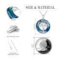 wholesale 925 Sterling Silver Tree Of Life Pendant With Moon Phase And Abalone Shell Design-0-5