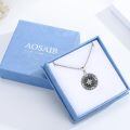 wholesale 925 Sterling Silver Compass Locket Photo Frame Pendant Necklace  for Men & Women Graduation Gifts-0-4