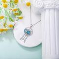 wholesale 925 Sterling Silver Sea Life Dreamcatcher Necklace - Turtle & Dolphin Charm-0-2
