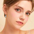 wholesale 925 Sterling Silver Tree Of Life Earrings Wholesale With Iridescent Inlay-0-5