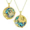 TOUPOP Sterling Silver Moon Star Necklace Sagittarius Zodiac Pendant-0-0