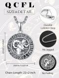 wholesale 925 Sterling Silver Aries Zodiac Sign Necklace with Free Engraving Back Side - Birthday & Father's Day Gifts-0-1