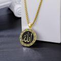 wholesale 925 Sterling Silver Gold-Plated Allah Arabic Pendant - Islamic Jewelry Necklace for Men Women Boys Girls Kids-0-1