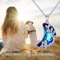 wholesale 925 Sterling Silver Blue Crystal Tree of Life Pendant Necklace for Women-0-5