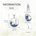 wholesale 925 Sterling Silver Wave & Lighthouse Tree of Life Necklace-0-4